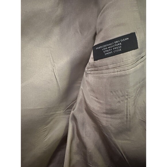 JOS A. Bank Beige Pinstripe Sport Blazer‎ Coat Men's SIZE 40R - Picture 5 of 11